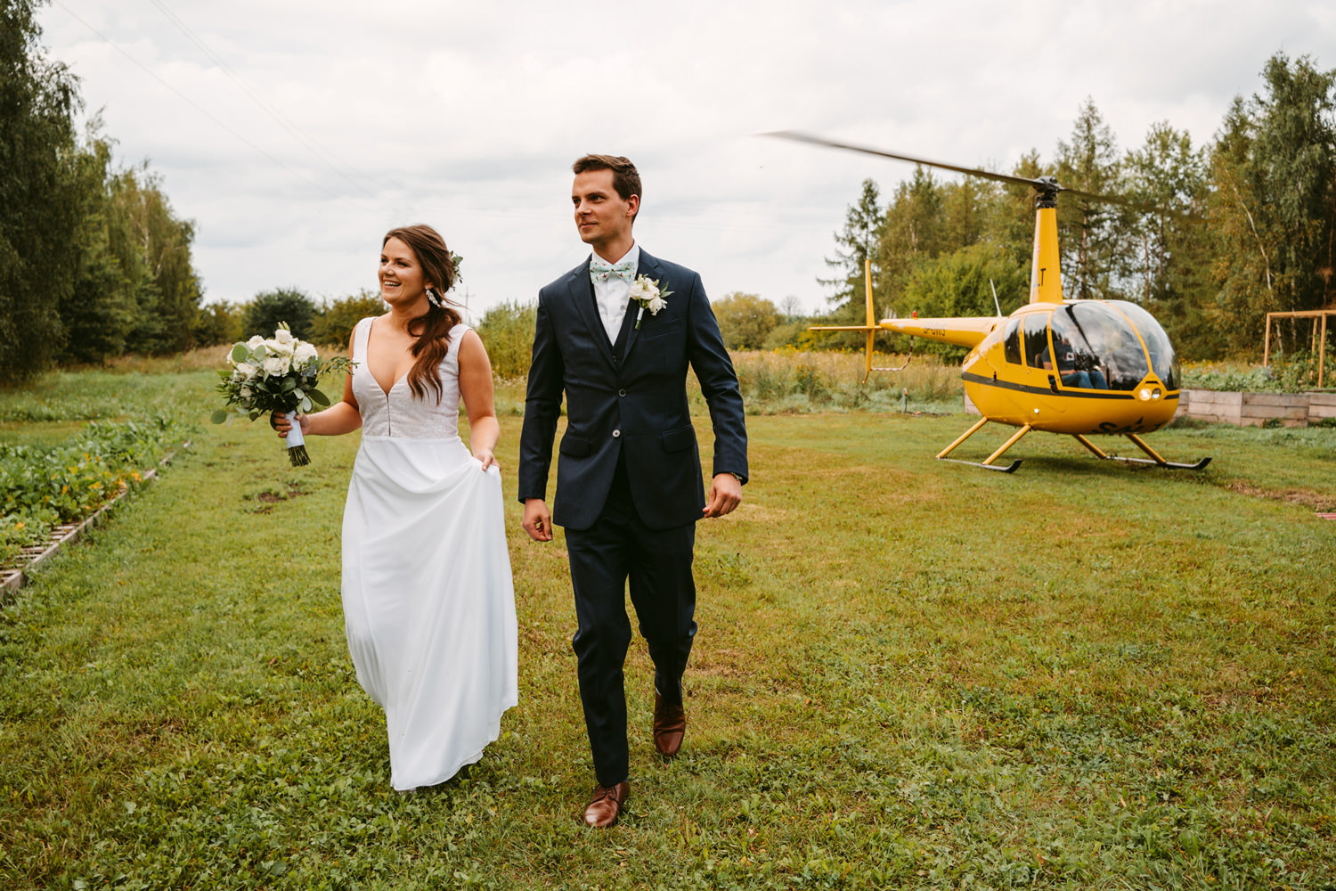 helikopterem na wesele, wesele w stodole wszystkich swietych